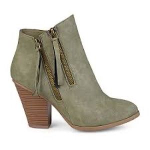 NIB Olive Green Ankle Boot
